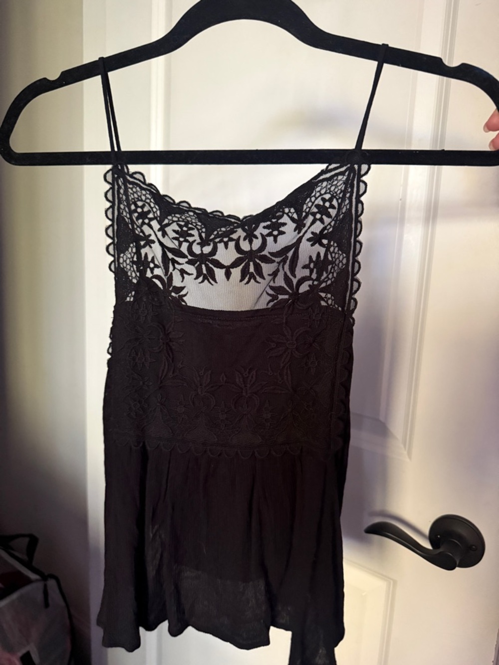 Kimchi Blue Black Lace Yoke Cami